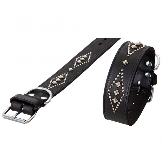 Karlie RONDO Halsband Gedubbeld met Sierklinknagels - 70cm / 50mm