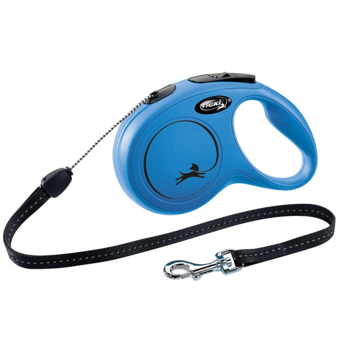 FLEXI Rollijn New CLASSIC Touw - 8m, tot 12kg - Blauw