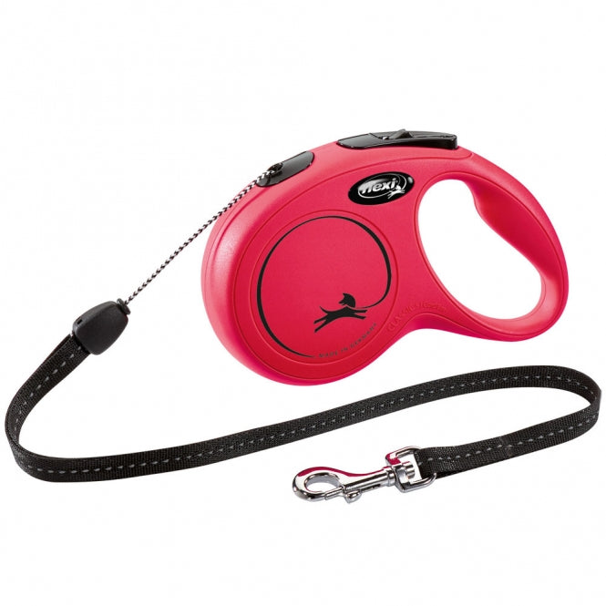 FLEXI Rollijn New CLASSIC Touw - 8m, tot 12kg - Rood