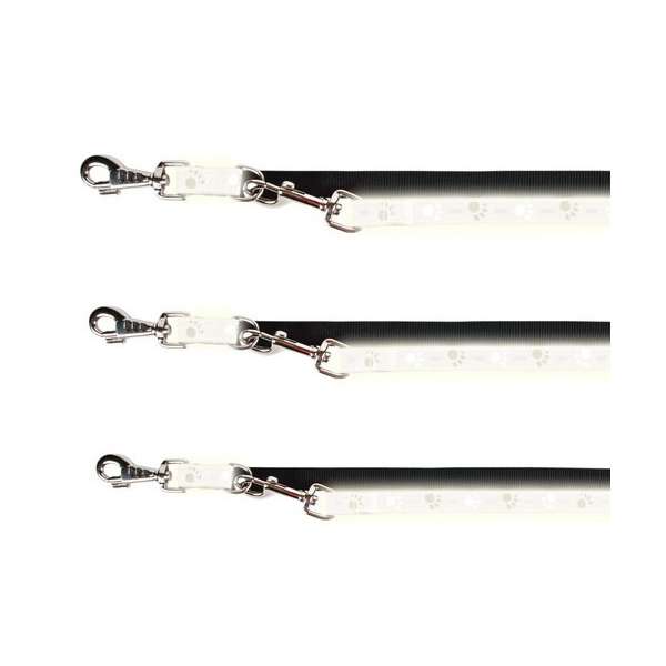 Trixie Verlengingslijn Silver Reflect - Pootjes-motief - 2 m / 25 mm