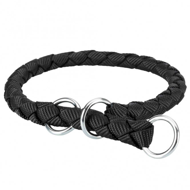 Trixie Cavo sliphalsband met stop - zwart - 47-55 cm/ø 18 mm