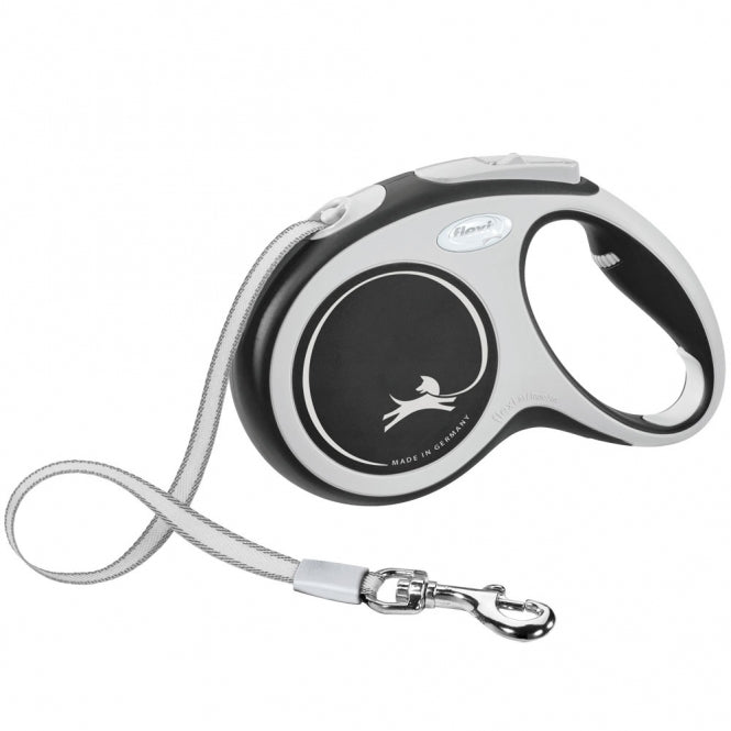 FLEXI COMFORT - Intrekbare riem - 5m - tot 25kg - Zwart