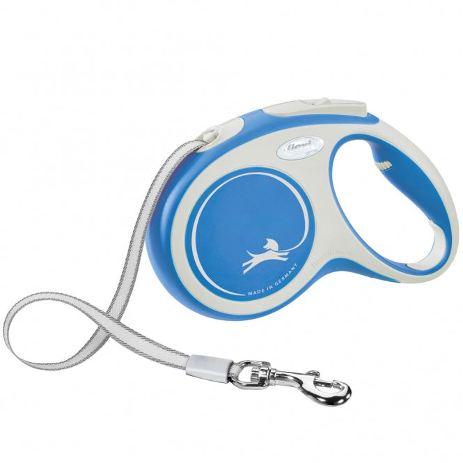 FLEXI Intrekbare riem COMFORT - 5m, tot 25kg - blauw