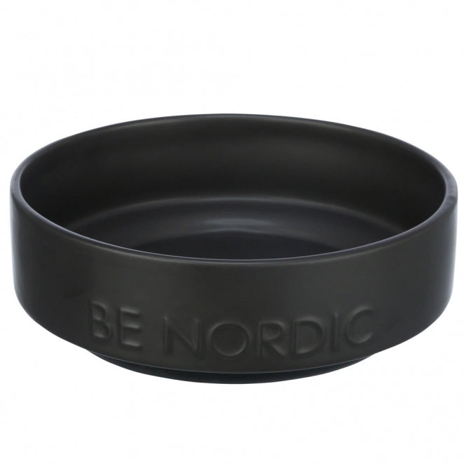 Trixie BE NORDIC Keramiekbak voor Honden - zwart/0,5l