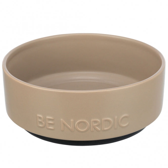 Trixie BE NORDIC keramische voerbak - taupe/1.2l