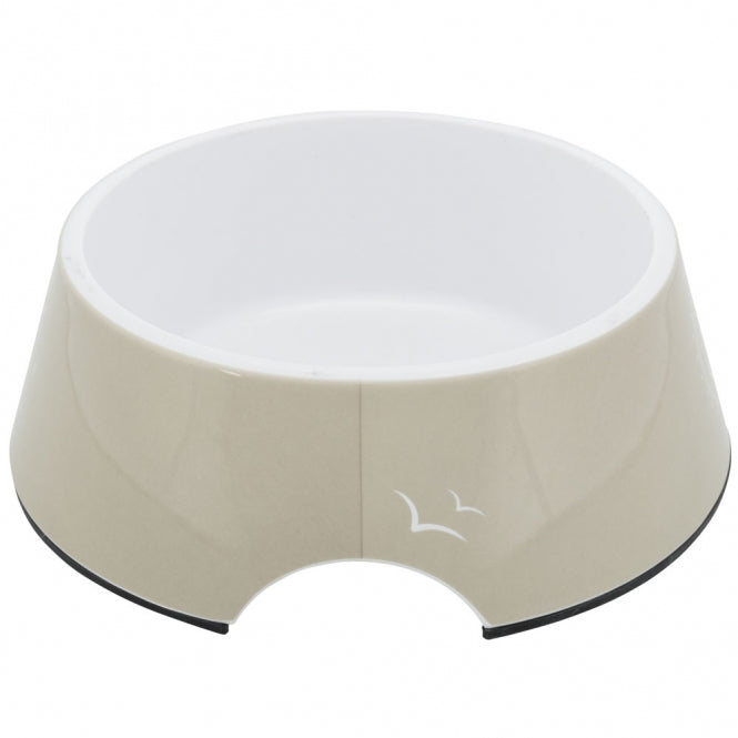 Trixie BE NORDIC kom van melamine en roestvrij staal - zand - 0,2 l/ø 14 cm