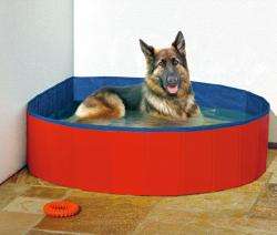 Karlie DOGGY POOL - zwembad voor honden - rood-blauw - 120 cm