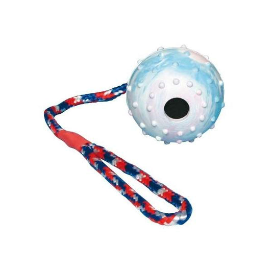 Trixie Natuurrubberbal aan Koord - 7 cm / 30 cm