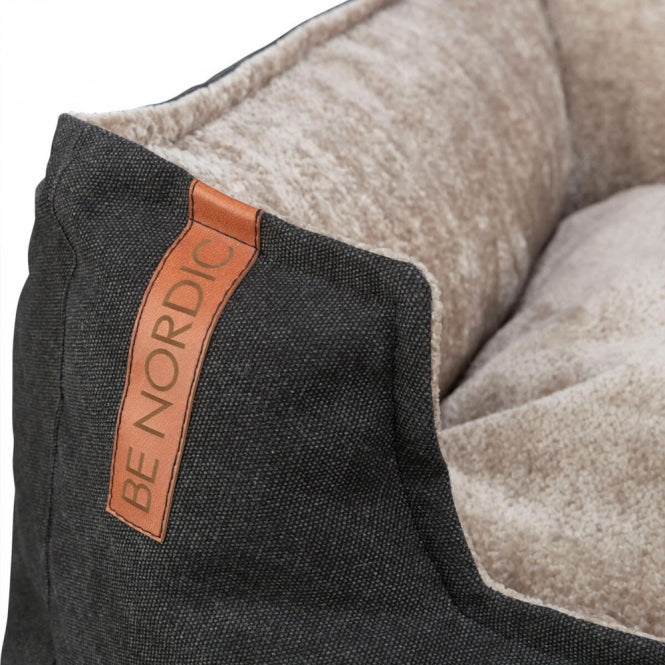 Trixie BE NORDIC bed Föhr - zwart/zand - 80 × 60 cm