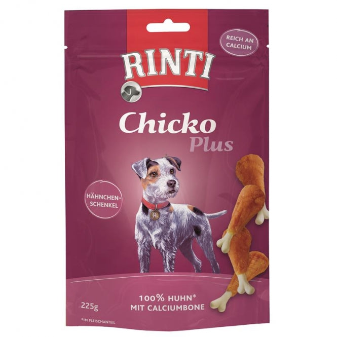 Rinti Chicko Plus Kippenpoten met Calciumbone - 225 g