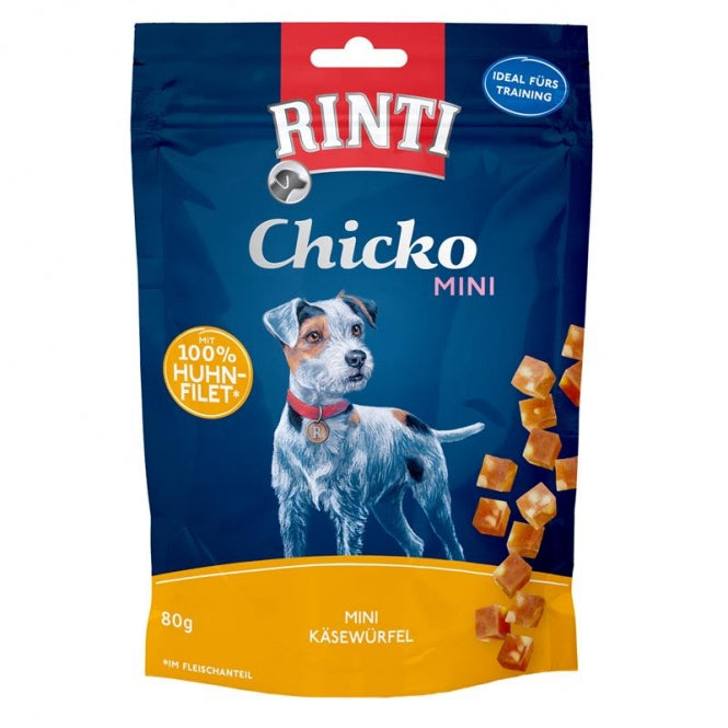 Rinti Chicko Mini Kaasblokjes Kip - 80 g