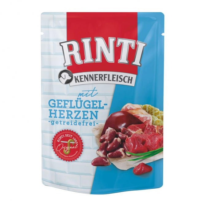 Rinti Kennerfleisch Gevogelteharten - 400 g (pouch)