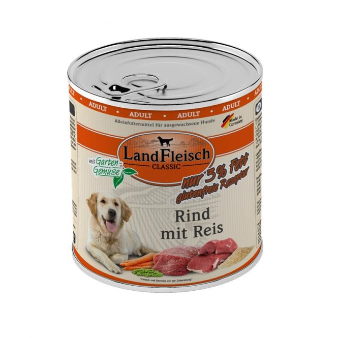 Landfleisch Dog Classic Rund met Rijst extra mager - 800 g