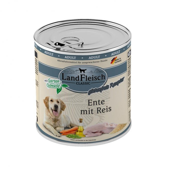 Landfleisch Dog Classic Eend met Rijst & Tuingroente - 800 g