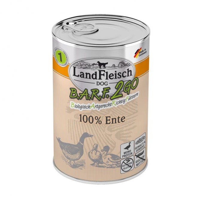 LandFleisch B.A.R.F.2GO 100% Eend - 400 g