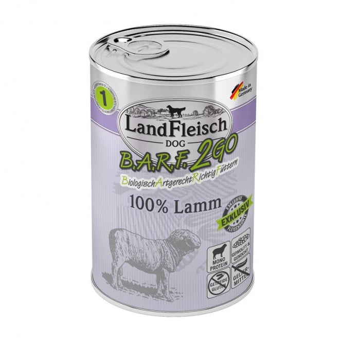 LandFleisch B.A.R.F.2GO 100% Lam - 400 g