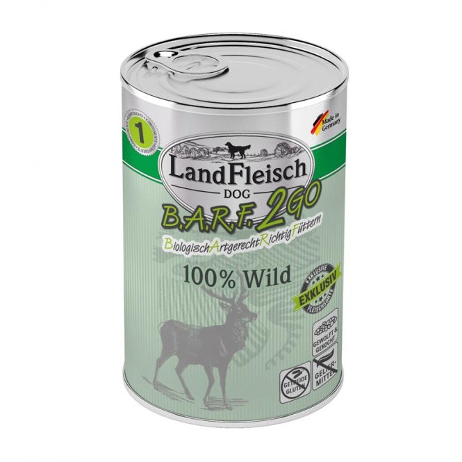 LandFleisch B.A.R.F.2GO 100% Wild - 400 g