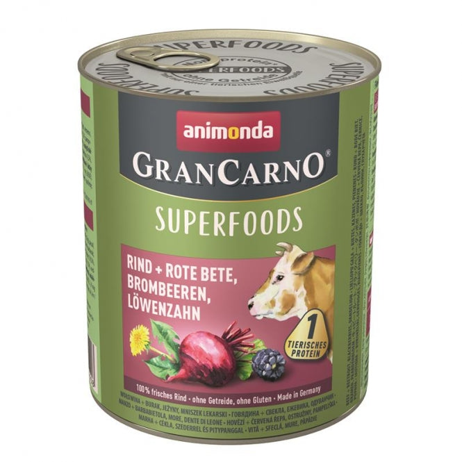 Animonda GranCarno Adult Superfood Rund & Rode Biet - 800g