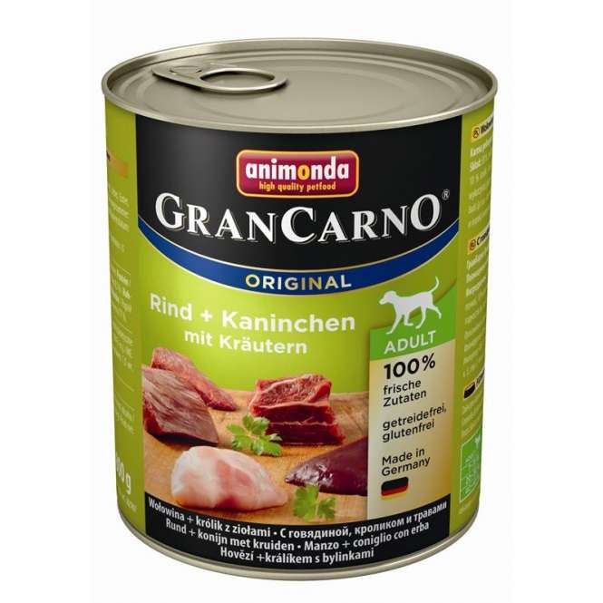 Animonda GranCarno Adult Rund & Konijn met Kruiden - 800g