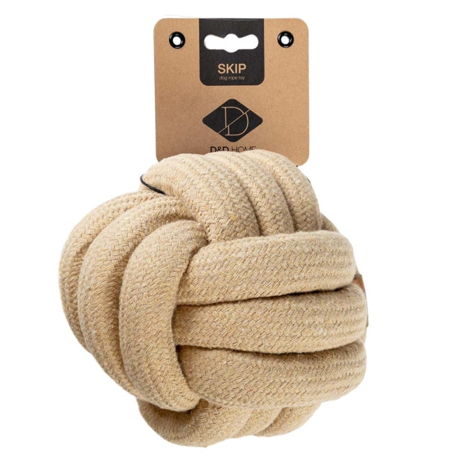 D&D Katoenspeelgoed Skip - zand - 6x6x6cm