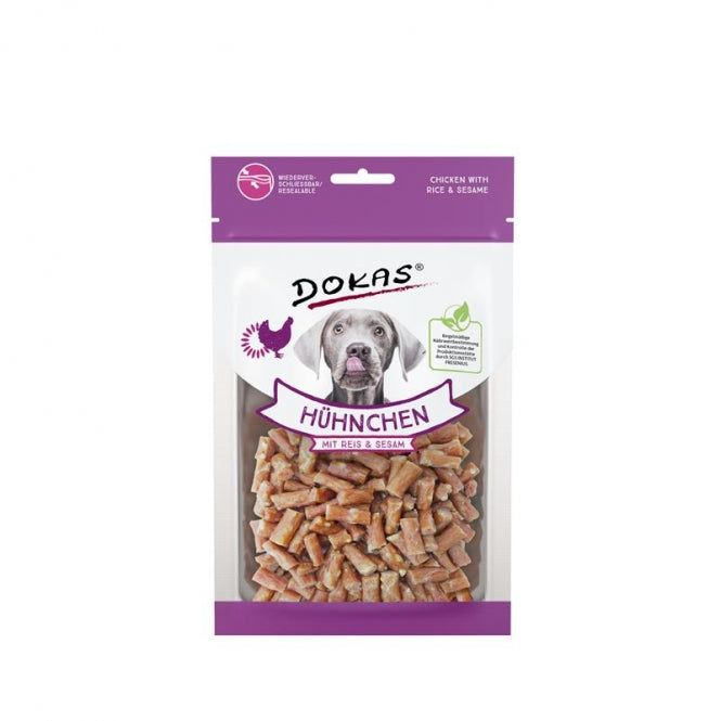 Dokas Dog Snack Kip met Rijst & Sesam - 70 g