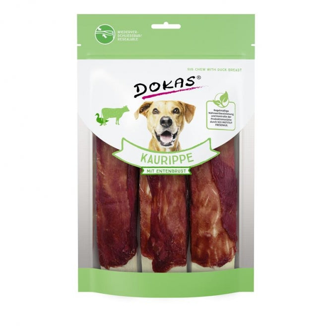 Dokas Dog Snack Kauwrib met Eendborstfilet - 210 g