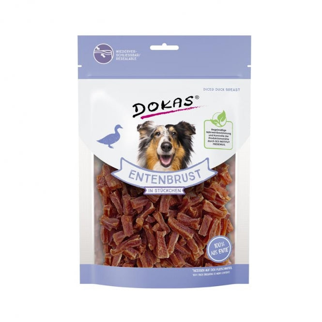 Dokas Dog Snack Eendborst in Stukjes - 200 g