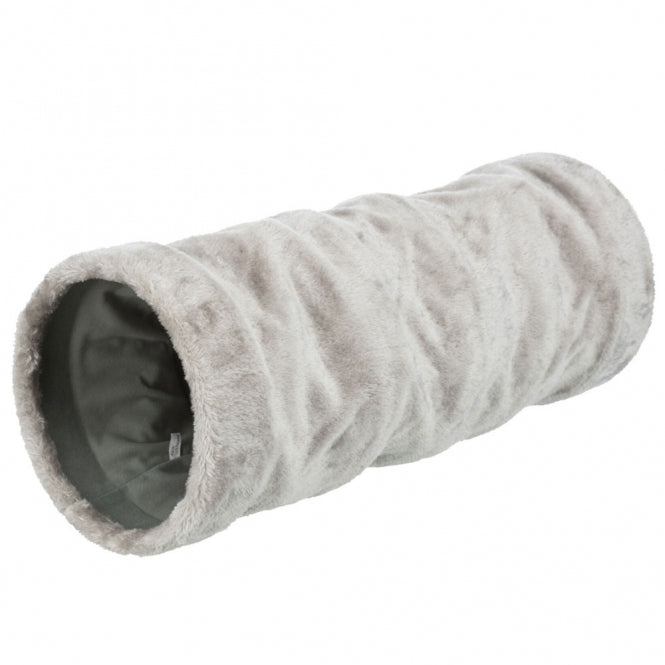 Trixie Crunch Plüschtunnel, 60 cm - Grijs