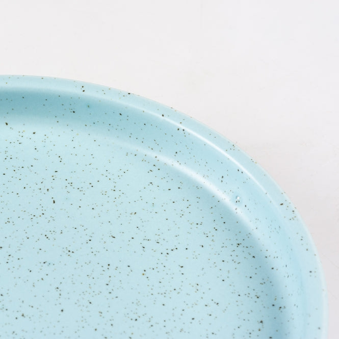 Duvoplus Vlakke Keramiekvoerbak Stone Speckle - Turquoise