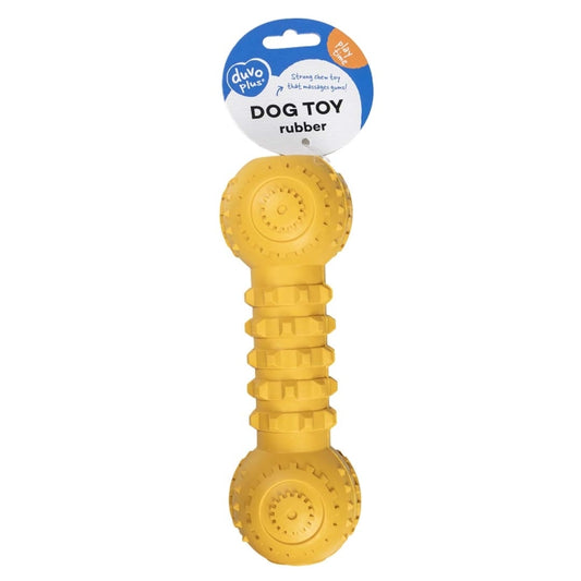 Duvoplus Kauwspeelgoed Griplay Dumbbell - Geel