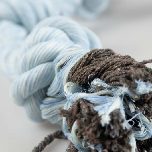 Duvoplus Flossy Touw met 3 Knopen - blauw