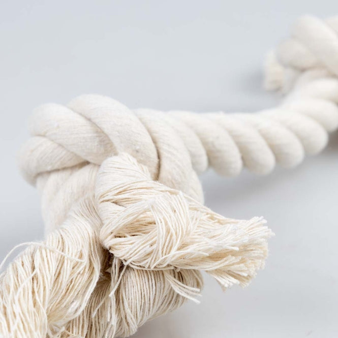 Duvoplus - ECO katoenen touw met 2 knopen - Wit - 44 cm / 285 g