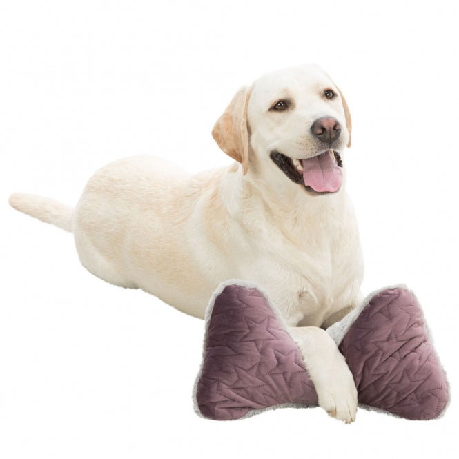 Trixie - Estelle kussen - bessen/grijs - 34x20 cm