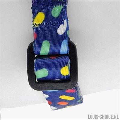 Morso Mini Hondentuig Verstelbaar Gerecycled Color Invaders Paars-MORSO-Louis Choice