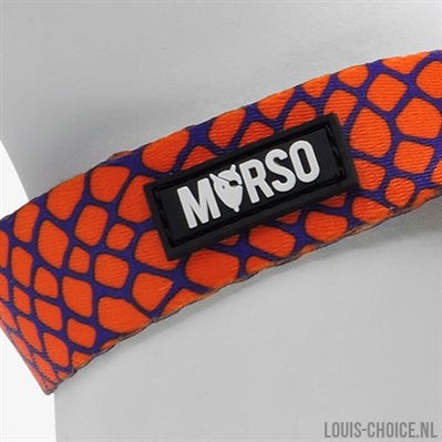Morso Mini Hondentuig Verstelbaar Gerecycled Urban Lizard Rood-MORSO-Louis Choice