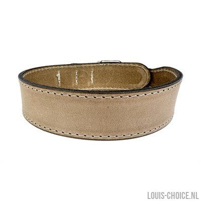 Sazzz Halsband Hond Boho Vintage Leer Beige-SAZZZ-Louis Choice