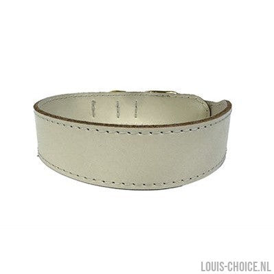 Sazzz Halsband Hond Pioneer Classic Leer Creme-SAZZZ-Louis Choice