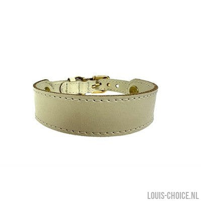Sazzz Halsband Hond Sweetie Classic Leer Creme-SAZZZ-Louis Choice
