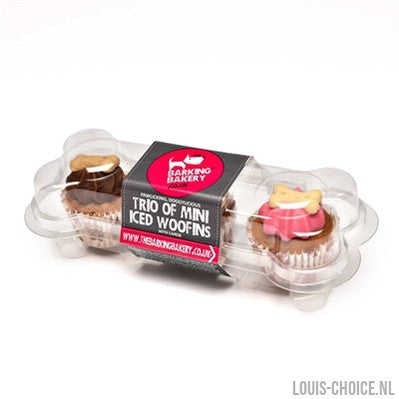 The Barkin Bakery Mini Iced Woofins Vanilla En Carob Trio Assorti-THE BARKIN BAKERY-Louis Choice