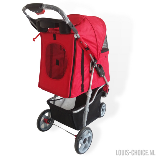 Topmast Hondenbuggy Modern - Rood - 3 Wielen-Topmast-Louis Choice