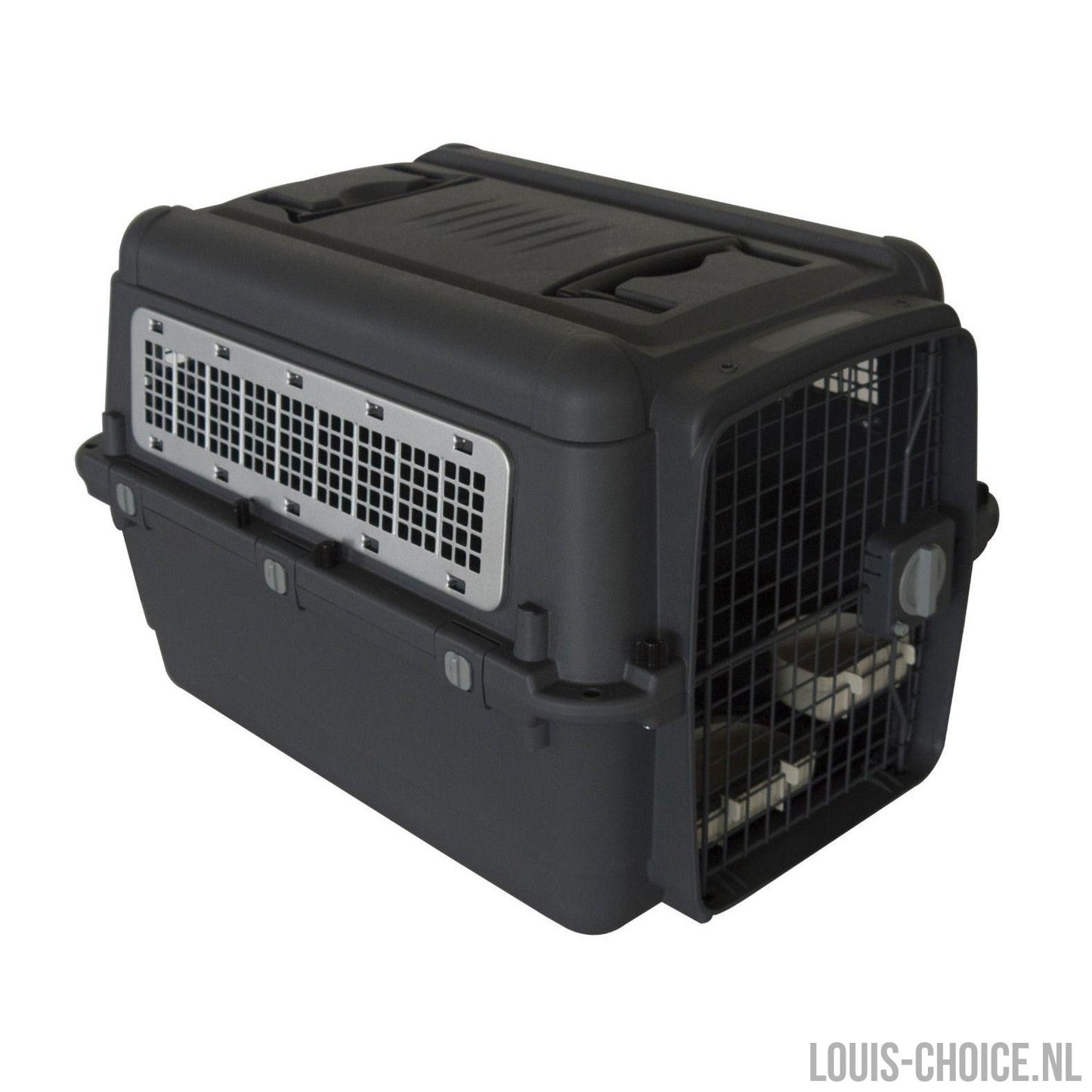 Topmast Pawsport Reisbench - Transportbox - Antraciet - Diverse Maten-Topmast-Louis Choice