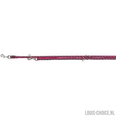 Trixie Hondenriem Cavo Verstelbaar Fuchsia / Grijs-TRIXIE-Louis Choice