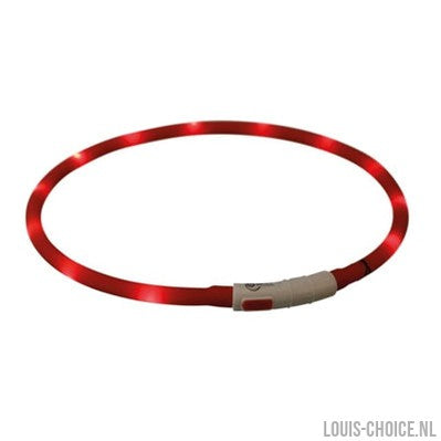 Trixie Lichtgevende Halsband Hond Usb Siliconen Oplaadbaar Rood-TRIXIE-Louis Choice