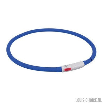 Trixie Lichtgevende Halsband Hond Usb Siliconen Oplaadbaar Royal Blauw-TRIXIE-Louis Choice