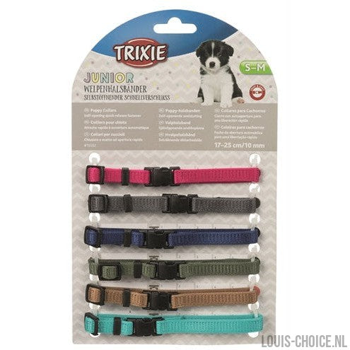 Trixie Puppy Halsbandset Fuchsia/Grafiet/Indigo/Bosgroen/Koraal-TRIXIE-Louis Choice