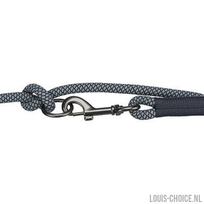 Trixie Soft Rope Hondenriem Verstelbaar Zwart / Grijs-TRIXIE-Louis Choice