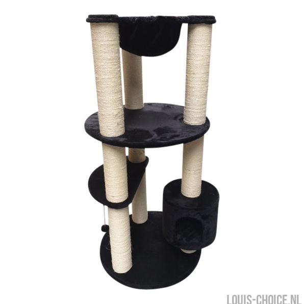 Topmast - Heavy Krabpaal Alexandra - Zwart - 70 x 70 x 146 cm - Palen 12 cm Dik !