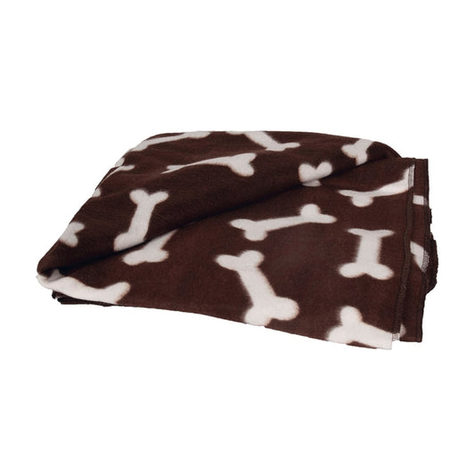 Karlie - Flamingo fleece deken Milda - 100 x 70 cm - Bruin