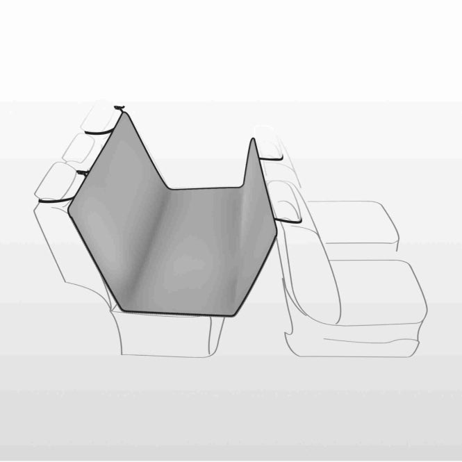 Trixie Auto-Beschermdeken 1,45 x 1,60m - lichtgrijs/zwart