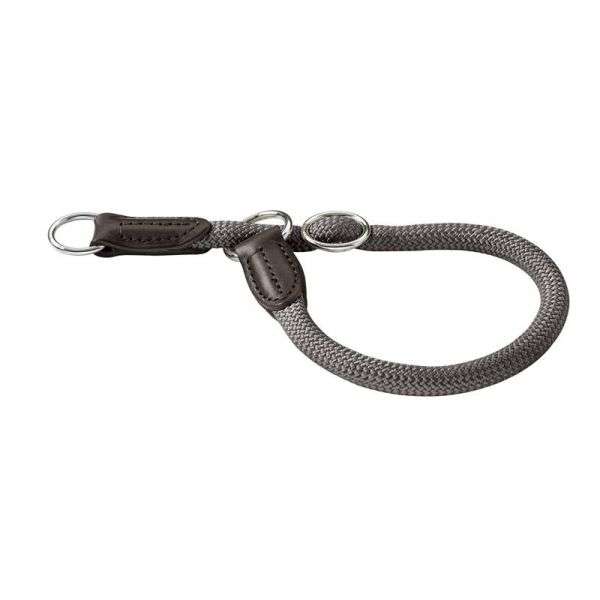Hunter Dressurhalsband Freestyle - Grijs - 55 / 10 (55 cm × 10 mm)